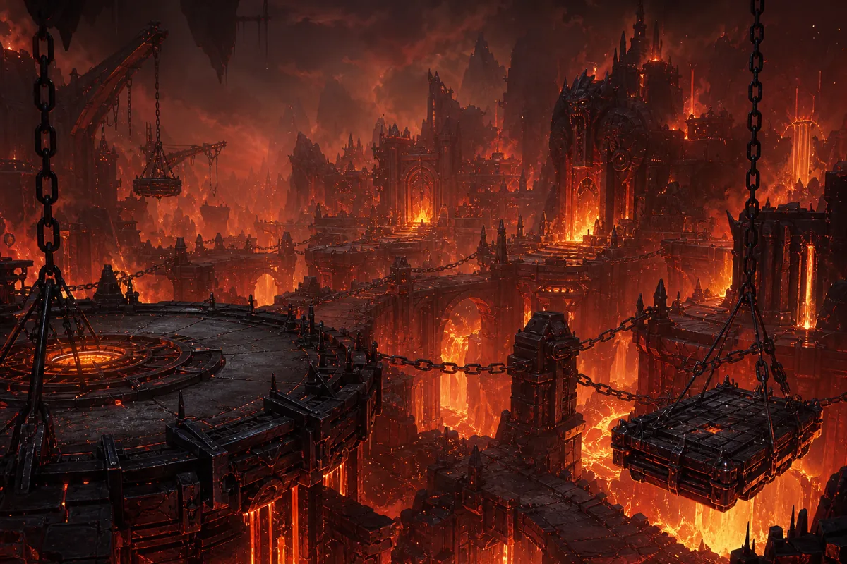 Zone art of the Forge Abyss